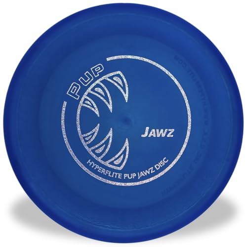Hyperflite Pup Jawz Puncture Resistant Dog Flying Disc, Small Dogs | Puncture Resistant, Competition Approved | 7-inch, 90g | Small Dogs | Blue - color: blue