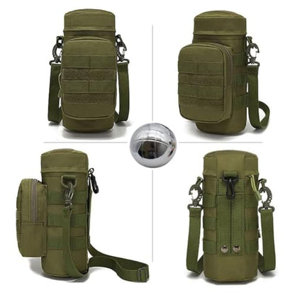 Bocce Ball Bag for 90mm 84mm 73mm 3 Bocce Game,Multifunctional, Zip Design, Powerful. Size: 27 x 12 x 12 cm、 - color: green