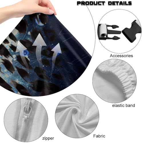 Suobstales Butterfly Leopard Print Gaming Chair Covers with Armrest Covers, Elastic Computer Chair Slipcovers Stretchable Washable Gaming Chair Seat Cover - color: Butterfly Leopard