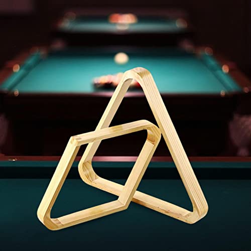 2Pcs Durable Billiard Ball Rack Set, Eight Ball Triangle Rack, Diamond,Ball Holder for Standard 2-1/4" Balls Accessories Supplies - color: Brown