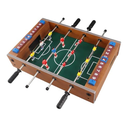 Focket Foosball Table, Thickened Tube Walls for Durability Tabletop Foosball Game, Indoor Soccer Game with 2 Balls for Home Office Room Party