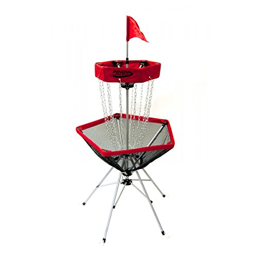 DISCatcher Traveler Disc Golf Target Basket (Red)