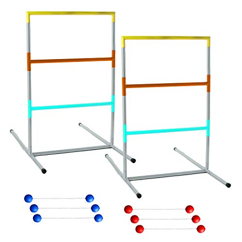Franklin Sports Ladder Ball Set — Includes 2 Ladder Ball Targets with Weighted Bases and 6 Bolas — Ladder Golf Toss Outdoor Game For Beach or Backyard Fun — Professional, American, and Family Set Options - style: Professional