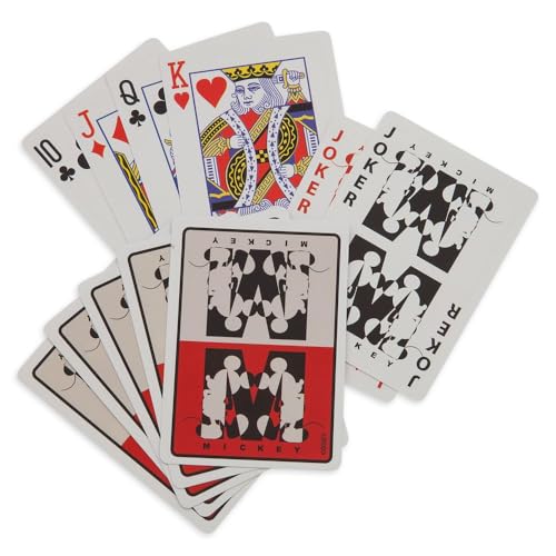 Disney Store Dolls & Games Mickey Mouse Deluxe Game Set - Includes Disney Chess Set, Checkers Pieces, Backgammon Board, Playing Cards, Poker Chips, Dice & Shaker Cup in Self-Contained Wooden Box