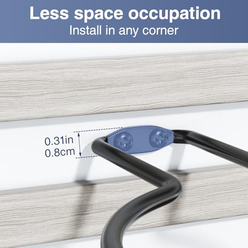 Ball Holder Wall Mount Set –Sports Ball Racks for Basketball, Soccer, Volleyball, Football – Wall Storage & Display for Sports Room - size: 6 pack