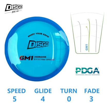 DISGO Disc Golf Disc Set- 170-178g Glow-in-The-Dark Disc | Putter, Midrange, and Driver | Professional Golf Discs for Outdoor Games & Competition PDGA Approved - color: CR SET