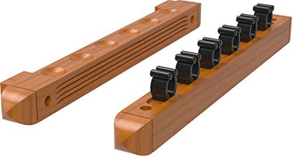 Viper by GLD Products Fat Cat Oak 6 Cue 2-Piece Wall Cue Rack