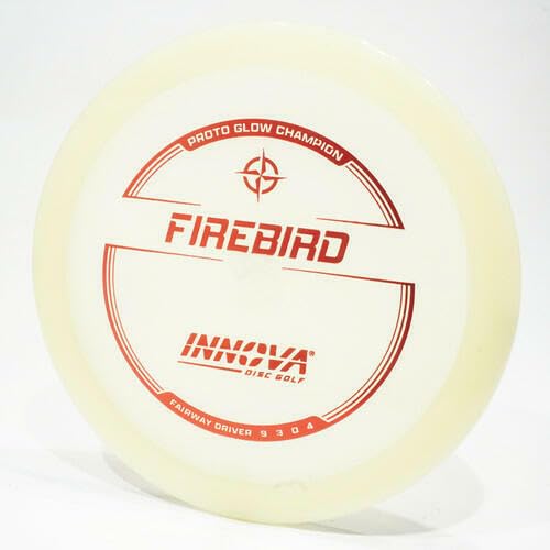 Innova Proto Glow Champion Firebird Disc Golf Fairway Driver, Glows in The Dark, May Vary from Image - size: 173-175 grams