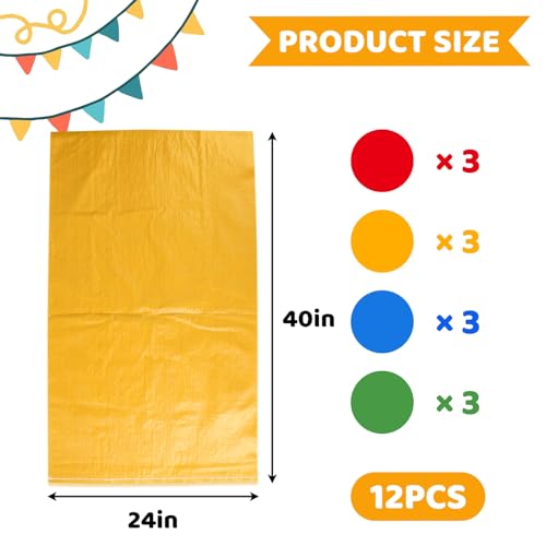 Potato Sack Race Bags, Large Size Race Bags for Family Game, Outdoor Games Sack Race Bags for Adults and Kids,Bean Bag Game Set Outside Yard Games
