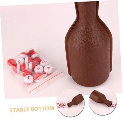 2pcs Portable Plastic Billiard Dice Set Shaker Bottle Fun Party Props for Billiard Games Pool Rooms and Entertainment