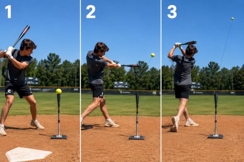 Baseball & Softball Swing Trainer – Practice Your Swing in The Backyard with a Real Ball & Get 50 Feet of Flight Feedback Ages - style: BASEBALL