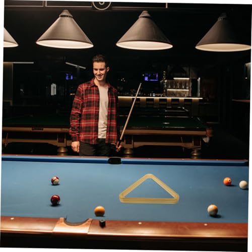 BESPORTBLE 2pcs Billiard Triangle Rack Heavy Duty Snooker Ball Holder for Optimal Game Setup Easy to Use Sturdy Wood Construction for Reliable Performance