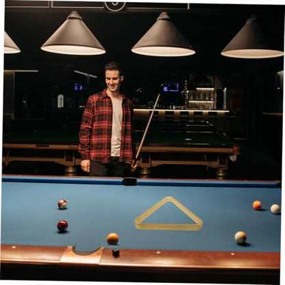 BESPORTBLE 2pcs Billiard Triangle Rack Heavy Duty Snooker Ball Holder for Optimal Game Setup Easy to Use Sturdy Wood Construction for Reliable Performance