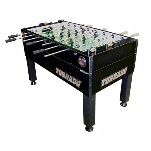 Tornado Tournament 3000 Foosball Table - Made in the USA - Commercial Quality for the Home - Incredible Table Soccer Game - color: Black, size: 1 Man Goalie