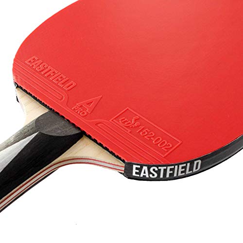 Eastfield Offensive Professional Table Tennis Racket - Advanced & Elite Ping Pong Paddle, ITTF Approved Professional Spin Rubber, 7-Ply Carbon Blade, Premium Competition Bat