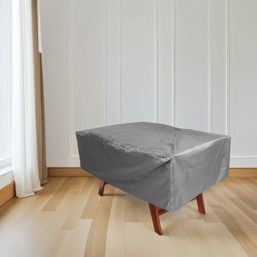 Alipis Foosball Table Cover Waterproof Gray 210d Polyester 160x115x50cm Dustproof UV Resistant Table Protector for Indoor Outdoor Game Room