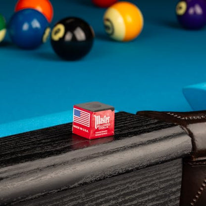 Master Billiard/Pool Cue Chalk Box, 12 Cubes - color: Black