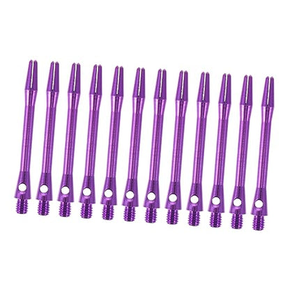 Mikikit 12pcs 45mm Darts Shaft Metal Stems 2BA Thread Aluminum Alloy for Soft Tip and Tip Darts Compatible Professional Sets