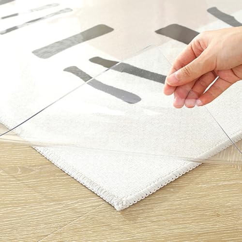 Clear Mat for Hard Floor Wood/Tile End Table Fridge Office Desk Chair on Carpet or Any Furniture Surface Home Kitche Thick and Sturdy 0.06in/1.5mm Thickness(12x''12'') - size: 12x''12''