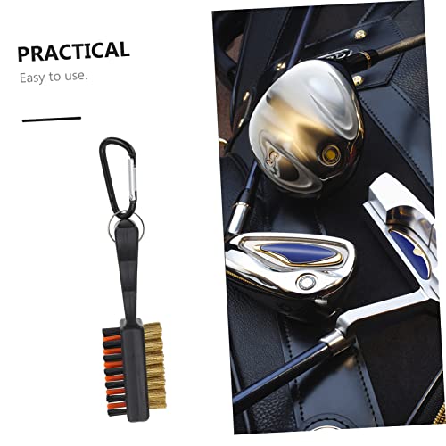 balacoo Double-Sided Golf Club Cleaner Brush with Wire and Bristles Lightweight and Portable Golfing Tool for Efficient Groove Cleaning and Easy Carrying