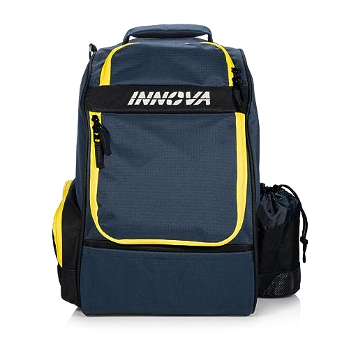 Innova Disc Golf Innova Adventure Pack Backpack 2023 – Holds 25 Discs – Includes Innova Mini, Disc Golf Bag (Blue)