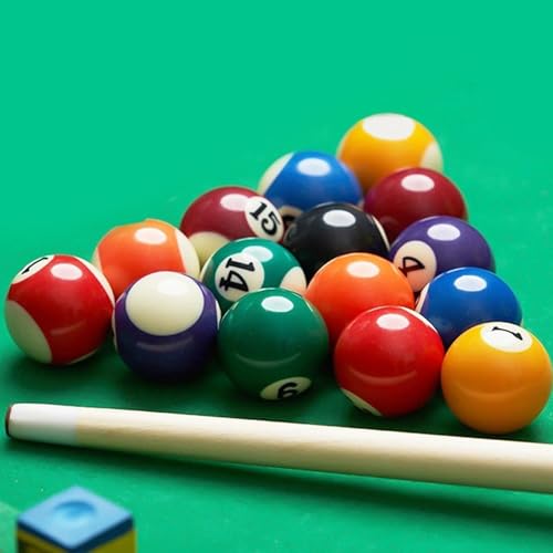 Menolana Kids Mini Pool Table Desktop Games Practical Accessories 16 Balls Pool Toys Small Billiards Game Table for Office Home Family