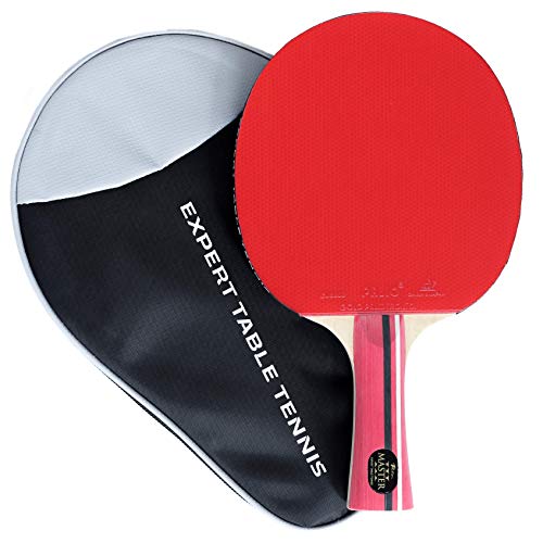 Palio Master 3.0 Table Tennis Bat & Case | ITTF-Approved Intermediate Ping Pong Racket | Allround Speed, Spin and Control | Case - style: Single Bat
