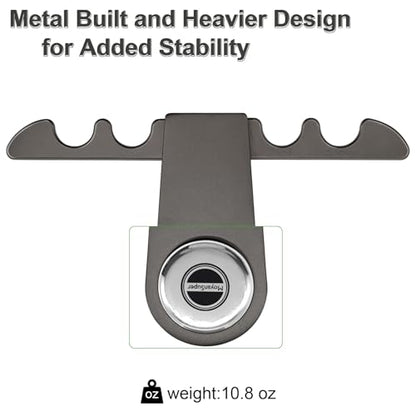 Portable Pool Stick Holder - 4-Cue Weighted Claw Holder for Billiard Table, Grey - color: Grey