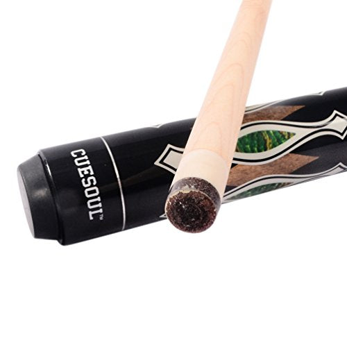 CUESOUL 19oz Pool Cue Sticks with Hard Pool Cue Case - color: E101-E206