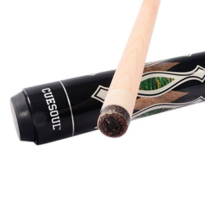 CUESOUL 19oz Pool Cue Sticks with Hard Pool Cue Case - color: E101-E206
