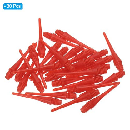 PATIKIL Plastic 2BA Dart Tips Thread, Soft Tip Dart Points Replacement Dart Accessories - color: Red