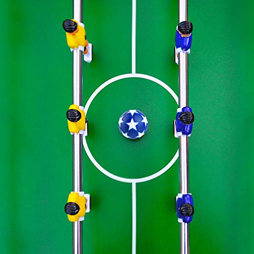 Coopay 18 Pieces 32mm Foosball Balls Table Multicolor Football Soccer Replacement Balls for Official Tabletop Game with a Black Drawstring Bag - color: multicolour star