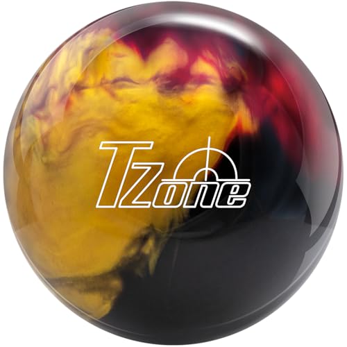 Brunswick T Zone Bowling Ball - color: Scarlet/Gold/Black, size: 12lbs