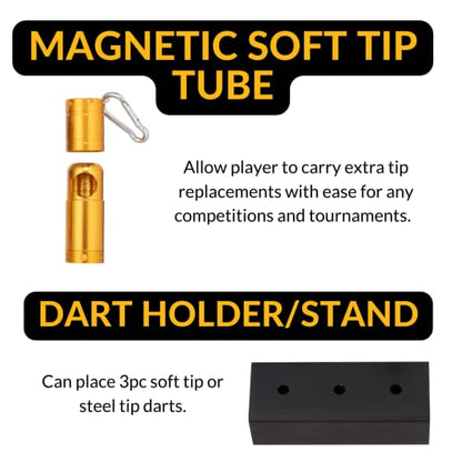 Deluxe Darts Tune up Kit Box | Flights, Sharpener, Shafts, O-Rings, Flight Savers, Accessories (10447-Deluxe) - color: 10447-Deluxe