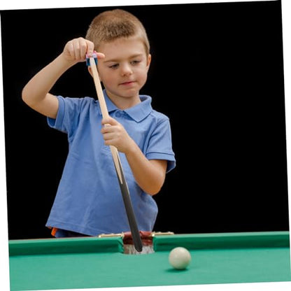 HEMOTON 2Pcs Short Pool Cue Stick Billiard Cue for Lightweight Wood Design for Practice and Tight Spaces Convenient for Pool Table Use