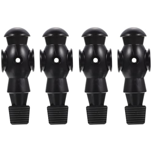 Homoyoyo 4pcs Foosball Men Replacement, Football Players Parts Foosball Man Table Player Football Machine Accessories - color: Black