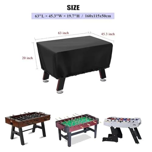 Oxford Fabric Foosball Table Cover - Scratch-Resistant & Durable Outdoor Soccer with Drawstring Closure