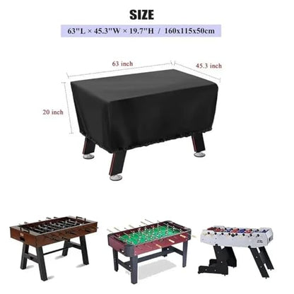 Oxford Fabric Foosball Table Cover - Scratch-Resistant & Durable Outdoor Soccer with Drawstring Closure