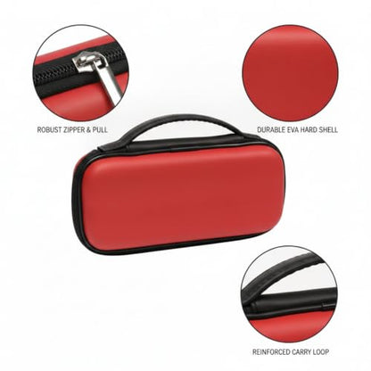 Hard Shell Dart Case for 3 Darts, EVA Carrying Wallet with Fabric Interior, Compact Travel Storage for League Night and Pub Games (1 PC)