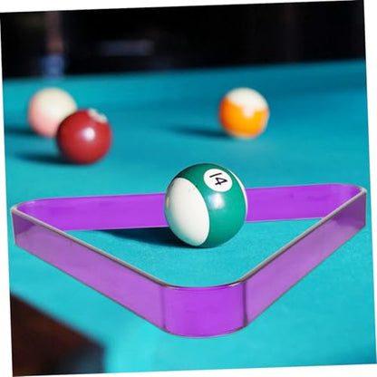 2pcs Pool Billiard Ball Rack Triangle Holder for Snooker and Pool Tables Portable and Compact Billiards Accessory for Home Club and Game Use