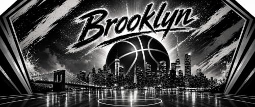 PartyLife 2-Player Basketball Arcade Game w/Optional LED Lights | Electronic Scoring | 5 Balls, 1 Pump, 8 Games | Folding Design | Heavy-Duty Steel Frame - Choose Your Model - color: BROOKLYN, style: Base Model
