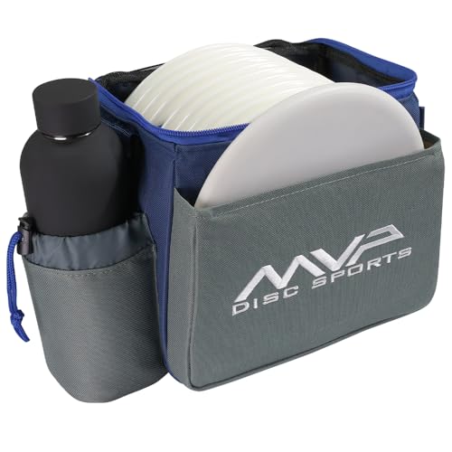 MVP Disc Sports Cell Disc Golf Starter Bag (Choose Your Favorite Color) - color: Light Gray/Slate Blue