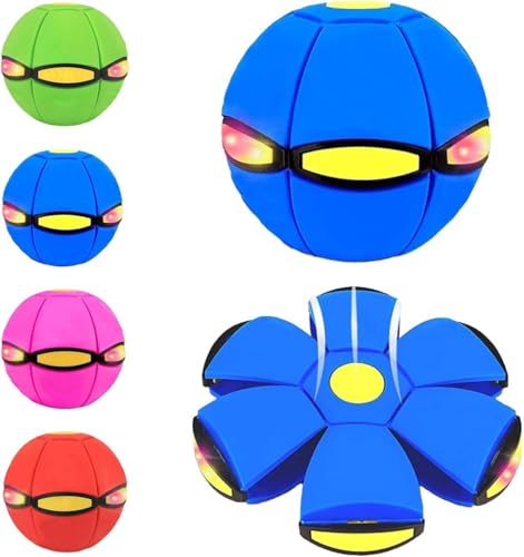 Magic Ball, Magic Metaball, Children Bouncing Ball, Parent-Child Interaction, Dual Form Freely Switchable, with 6 Light for Kid - color: D