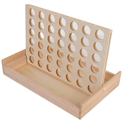 VGEBY Wood Checkers Durability Indoor/Outdoor Fun Board Game for All Ages