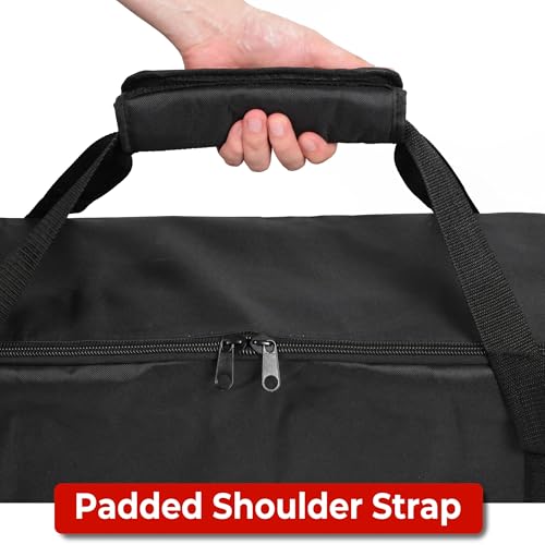 SPORT BEATS Cornhole Carrying Case for Two Regulation 4x2' Boards | 48.5x24.5x9" , Luggage Grade Zipper, Padded Shoulder Strap, 600D Oxford, Heavy-Duty