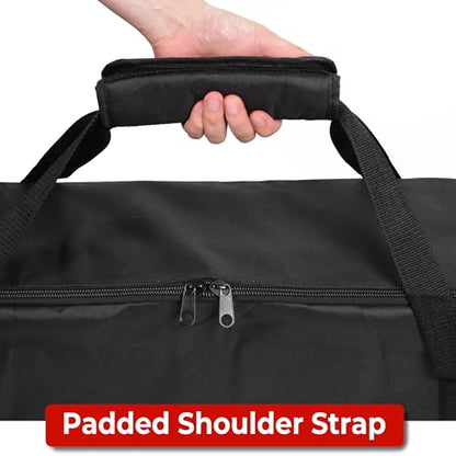 SPORT BEATS Cornhole Carrying Case for Two Regulation 4x2' Boards | 48.5x24.5x9" , Luggage Grade Zipper, Padded Shoulder Strap, 600D Oxford, Heavy-Duty