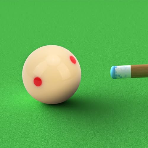 Billiard Cue Ball, 57.2mm Standard Training Pool Ball Dot Spot Pool Table Accessories for Billiard Games Sports - color: Red Dot