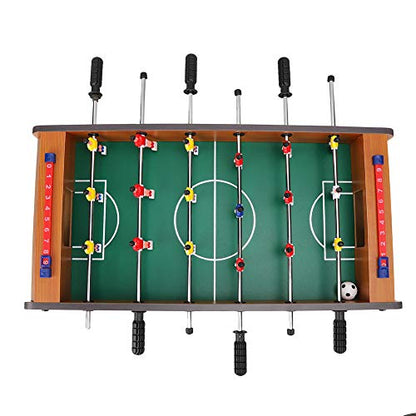 Table Soccer Game for Kids, Portable Educational Table Top Foosball Game with Ball and Score Keeper, Mini Foosball Table for Adults and Kids, 360 Degree Rotation, Easy to Store