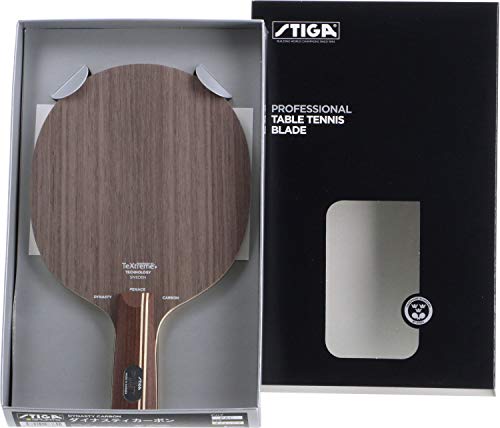 STIGA Table Tennis Racket, Forgiveness Model, Dynasty Carbon, Pen Holder, for Attacks, Includes Special Materials | Pen Holder - style: Fine Chinese Style Pen