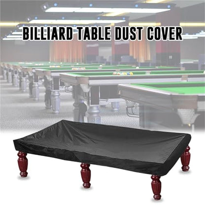 Waterproof Billiard Table Dust Cover Protector Furniture Black Accessories(245x140x20cm) - size: 245x140x20cm